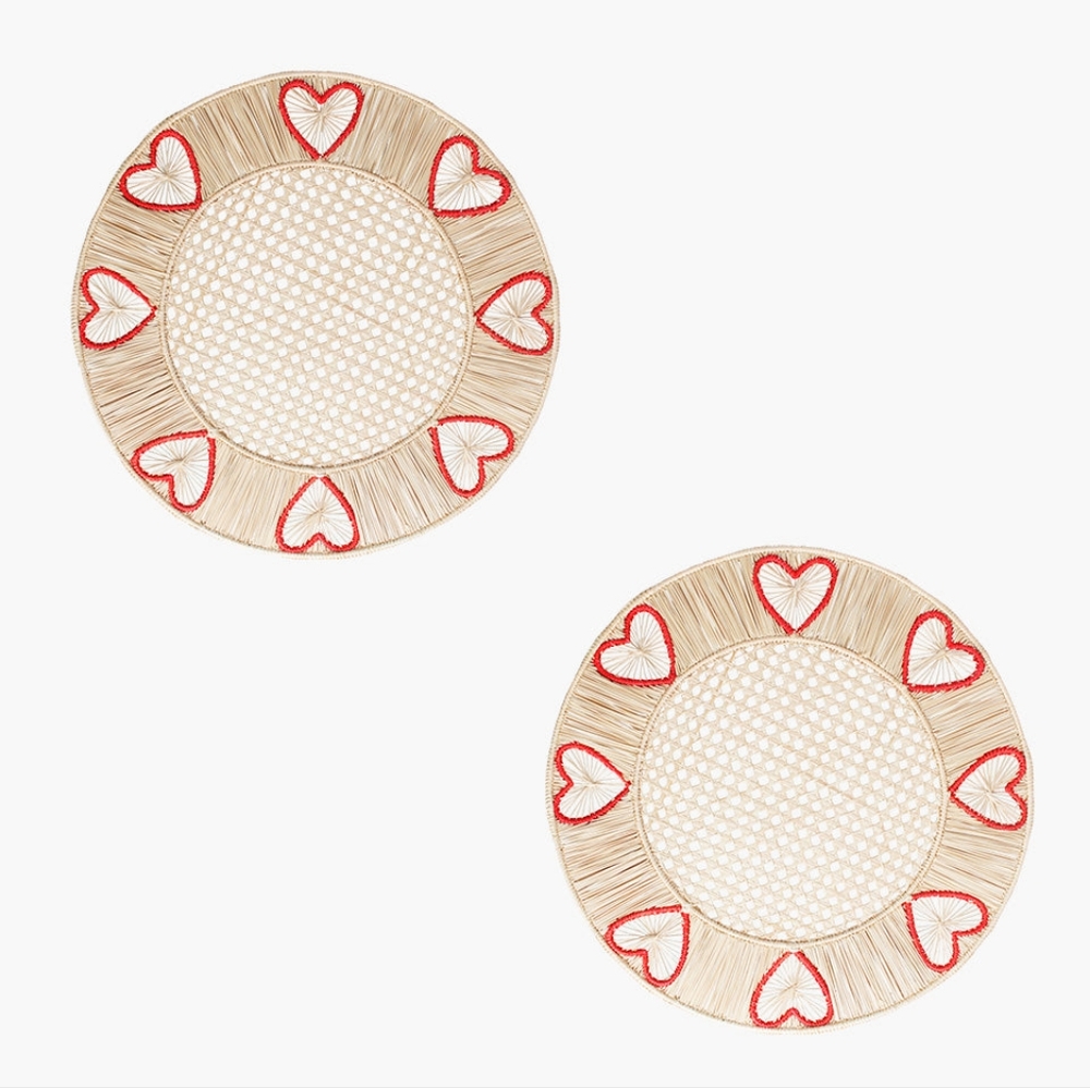 Mercedes Salazar Lots of Love placemats set of 2